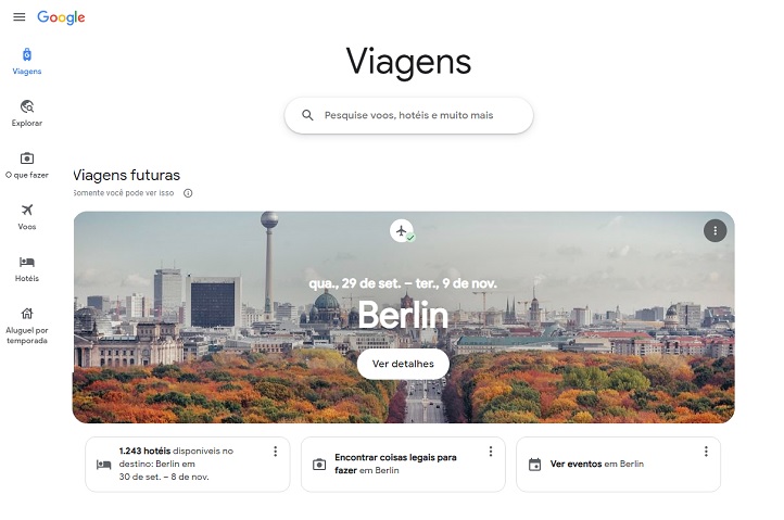 Google - nova feature para hotéis