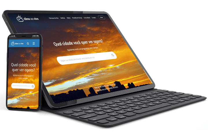 clima ao vivo - mockup