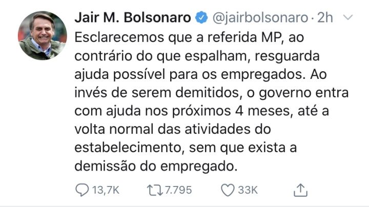 MP contrato de trabalho - post Bolsonaro