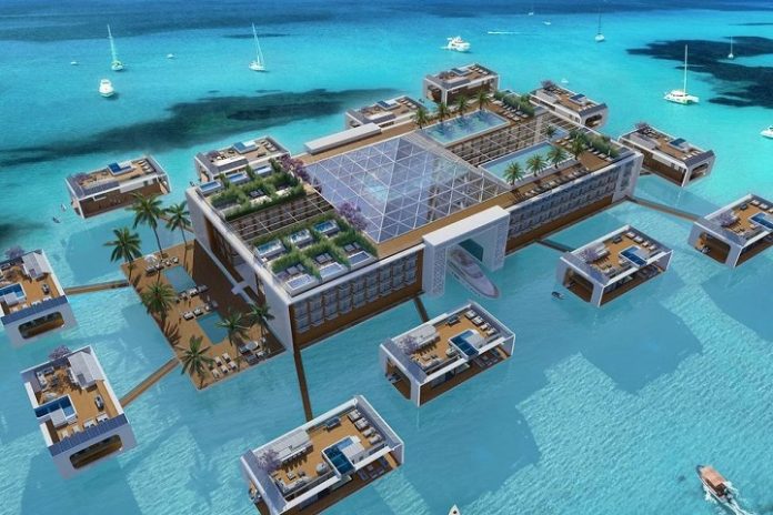 Kempinski Hotels - resort flutuante em dubai